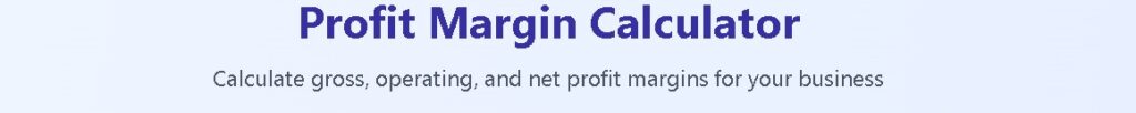 Profit Margin Calculator